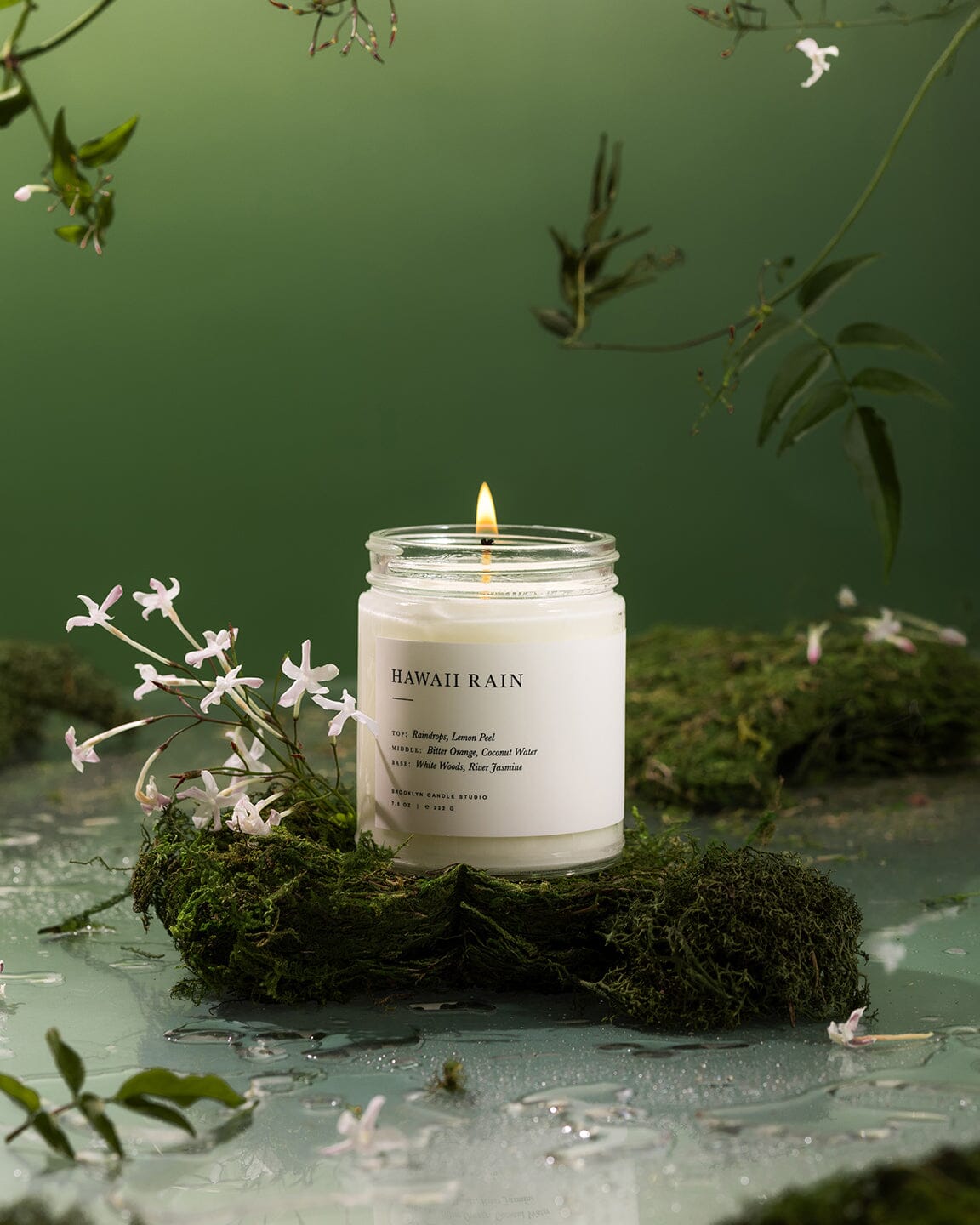 Hawaii Rain Jar Candle Minimalist Brooklyn Candle Studio