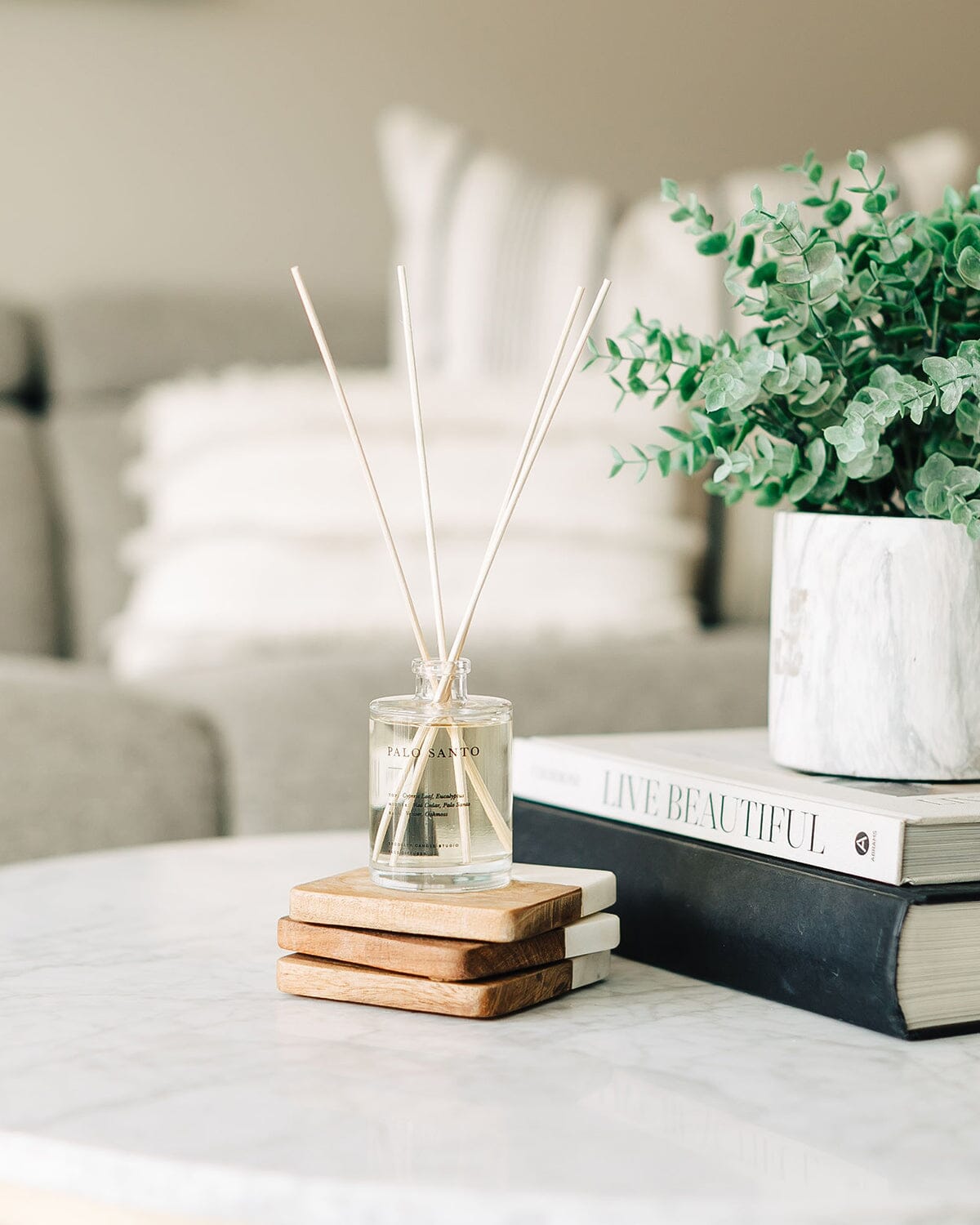 Palo Santo Reed Diffuser Reed Diffusers Brooklyn Candle Studio