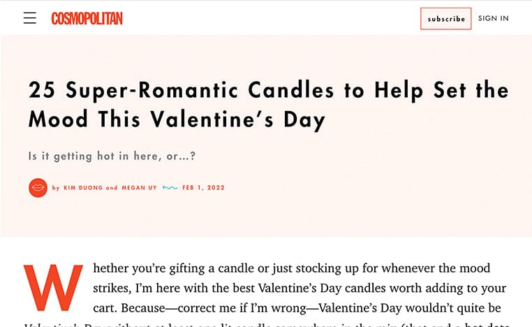COSMOPOLITAN: FEBRUARY 2022