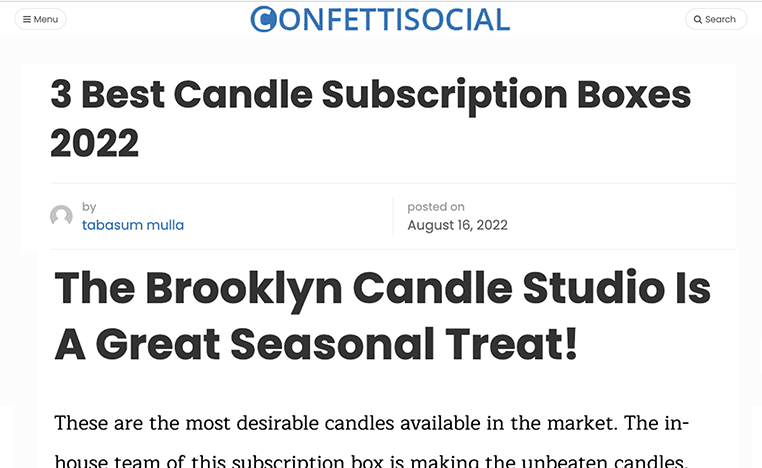 CONFETTI SOCIAL: AUGUST 2022