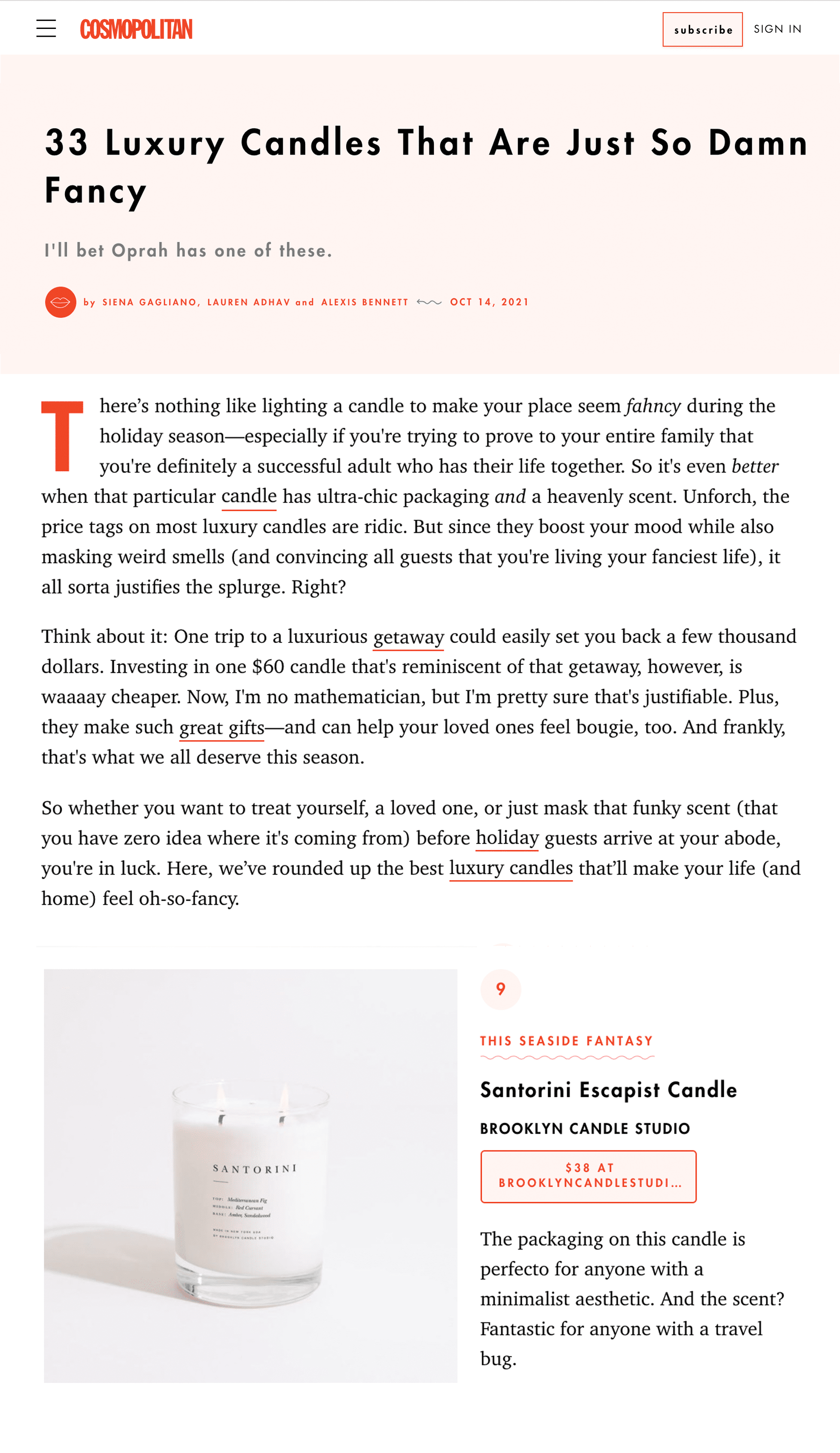 Cosmopolitan: October 2021