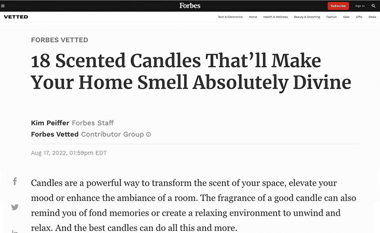FORBES: AUGUST 2022