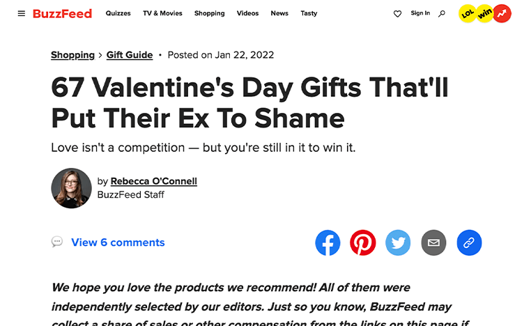 BUZZFEED: JANUARY 2022