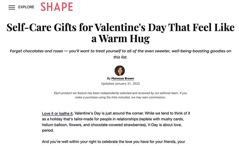 SHAPE: JANUARY 2022