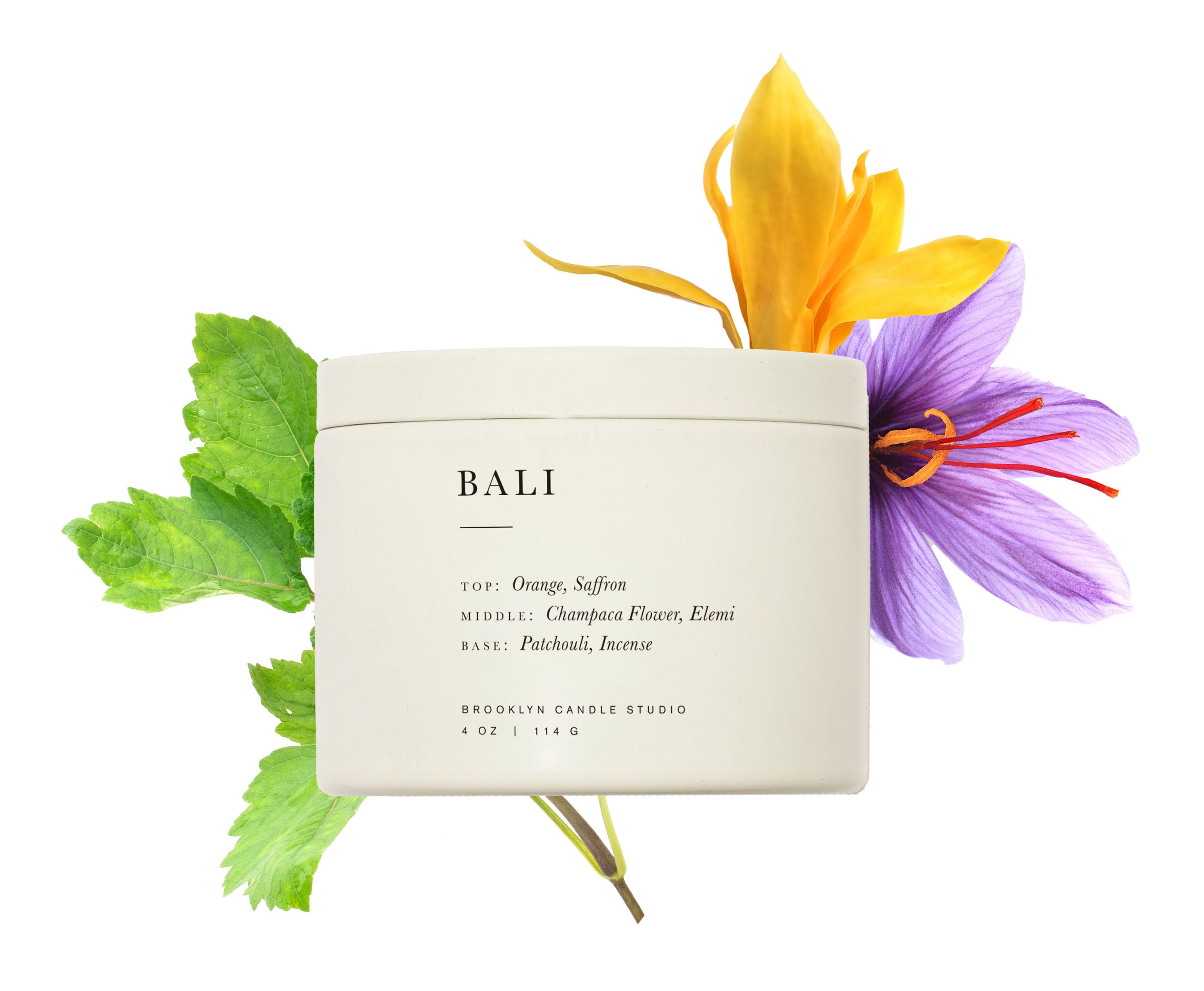 Bali Travel Candle Scent Composition 