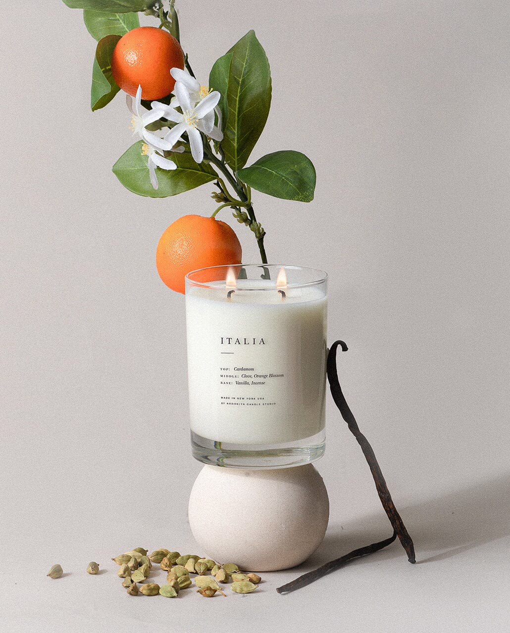 Italia Classic 2-Wick Candle Escapist Collection Brooklyn Candle Studio 