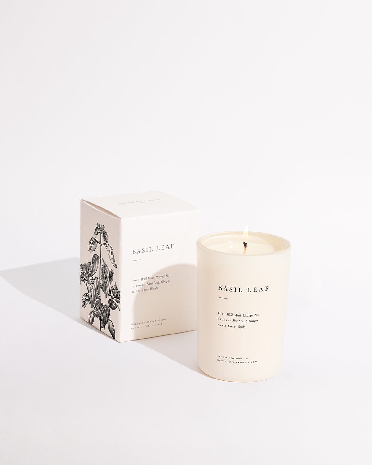 Limited Edition Basil Leaf Candle Limited Edition Brooklyn Candle Studio 