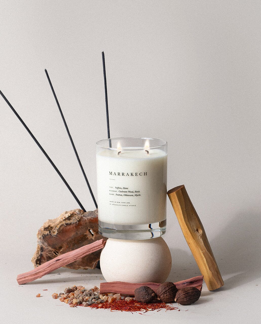 Marrakech Classic 2-Wick Candle Escapist Collection Brooklyn Candle Studio 