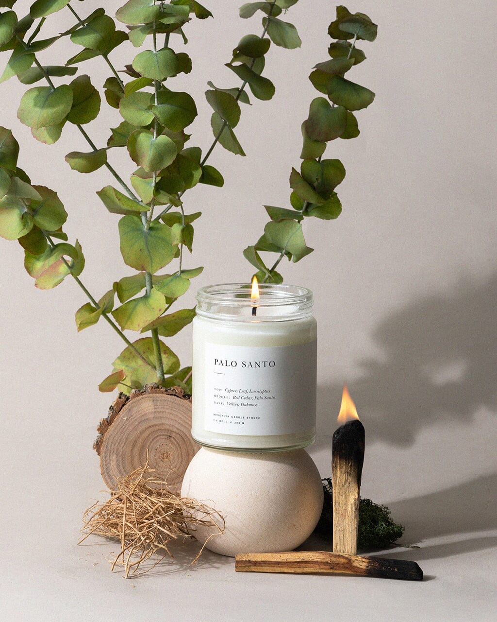 Palo Santo Jar Candle Minimalist Brooklyn Candle Studio 