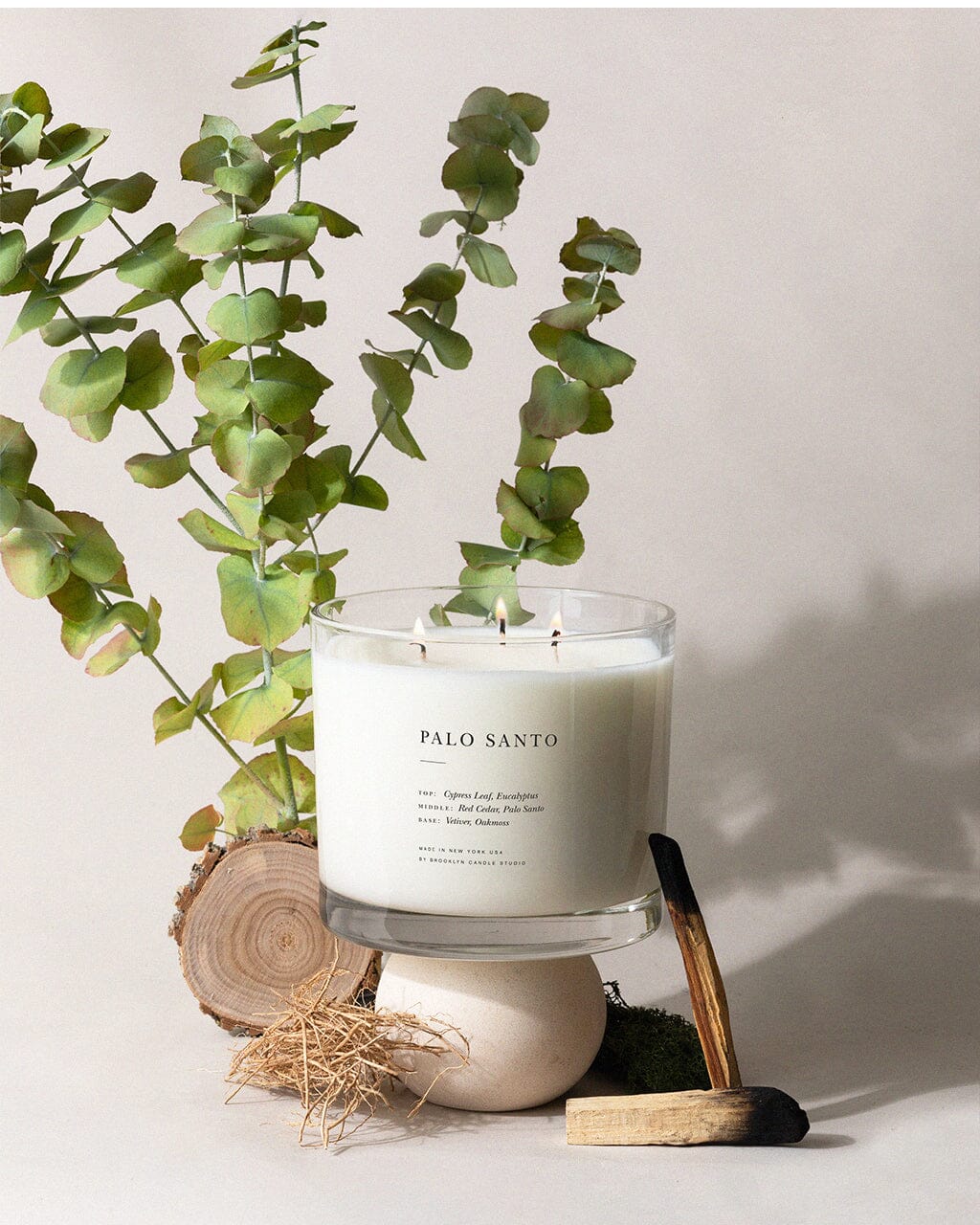 Palo Santo XL 3-Wick Candle Maximalist Brooklyn Candle Studio 