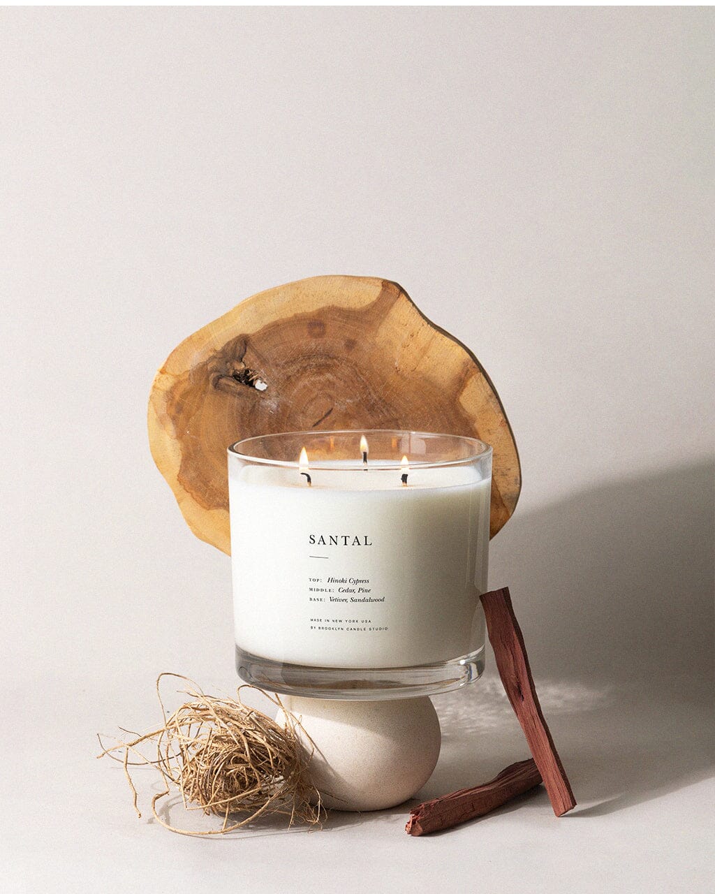 Santal XL 3-Wick Candle Maximalist Brooklyn Candle Studio 
