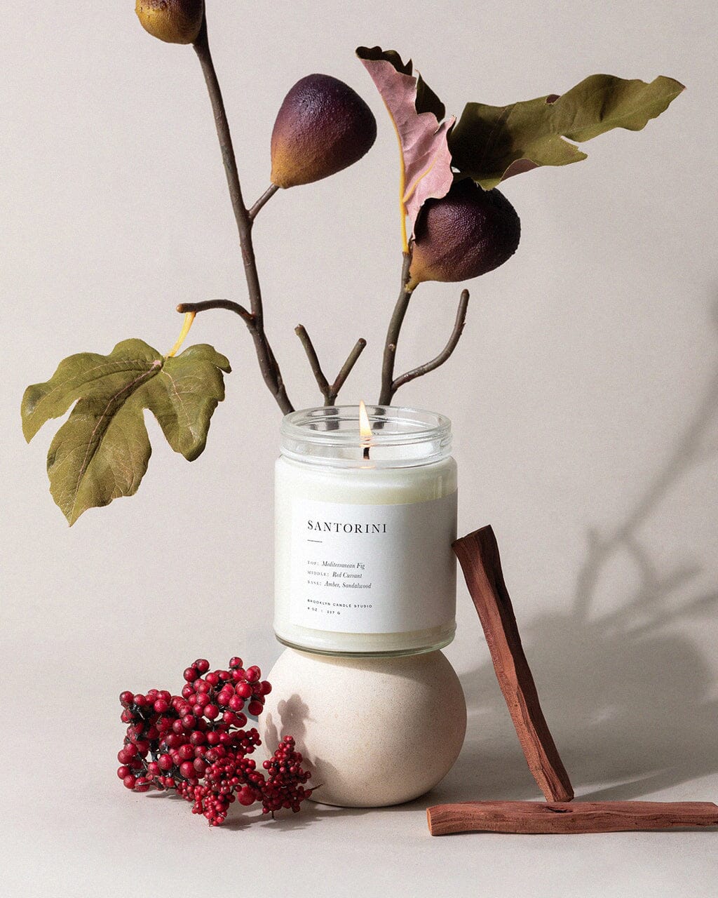Santorini Jar Candle Minimalist Brooklyn Candle Studio 