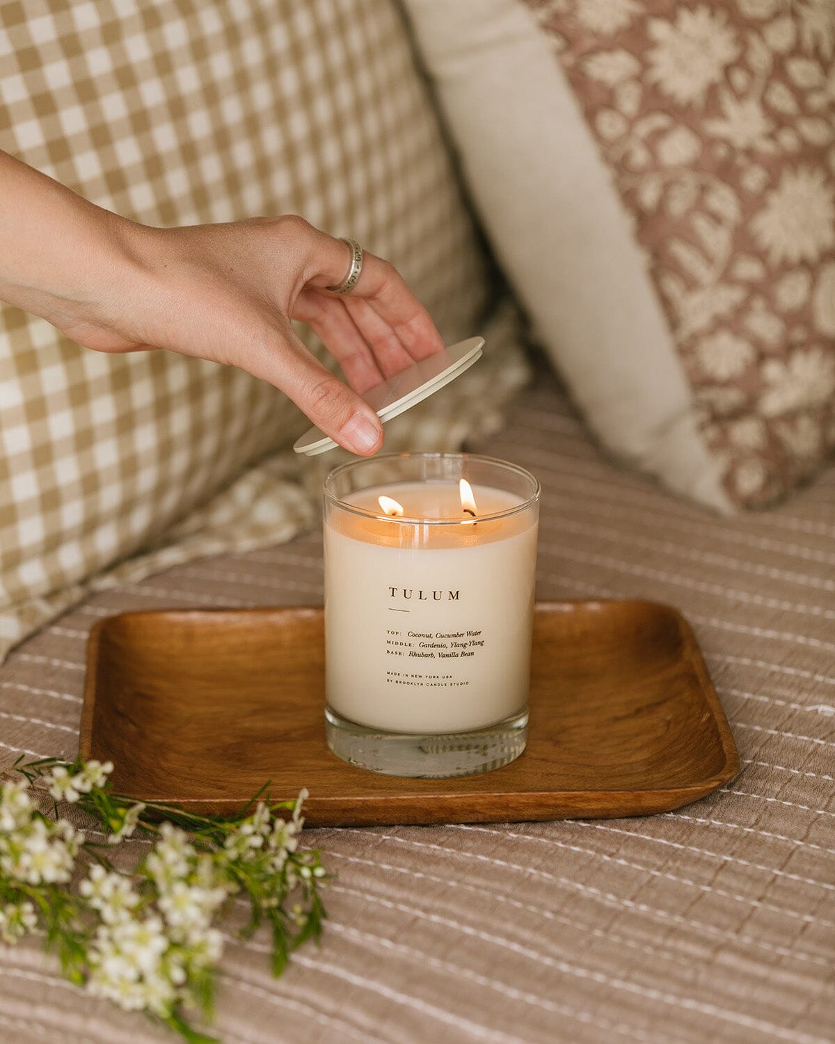 Tulum Classic 2-Wick Candle Escapist Collection Brooklyn Candle Studio 