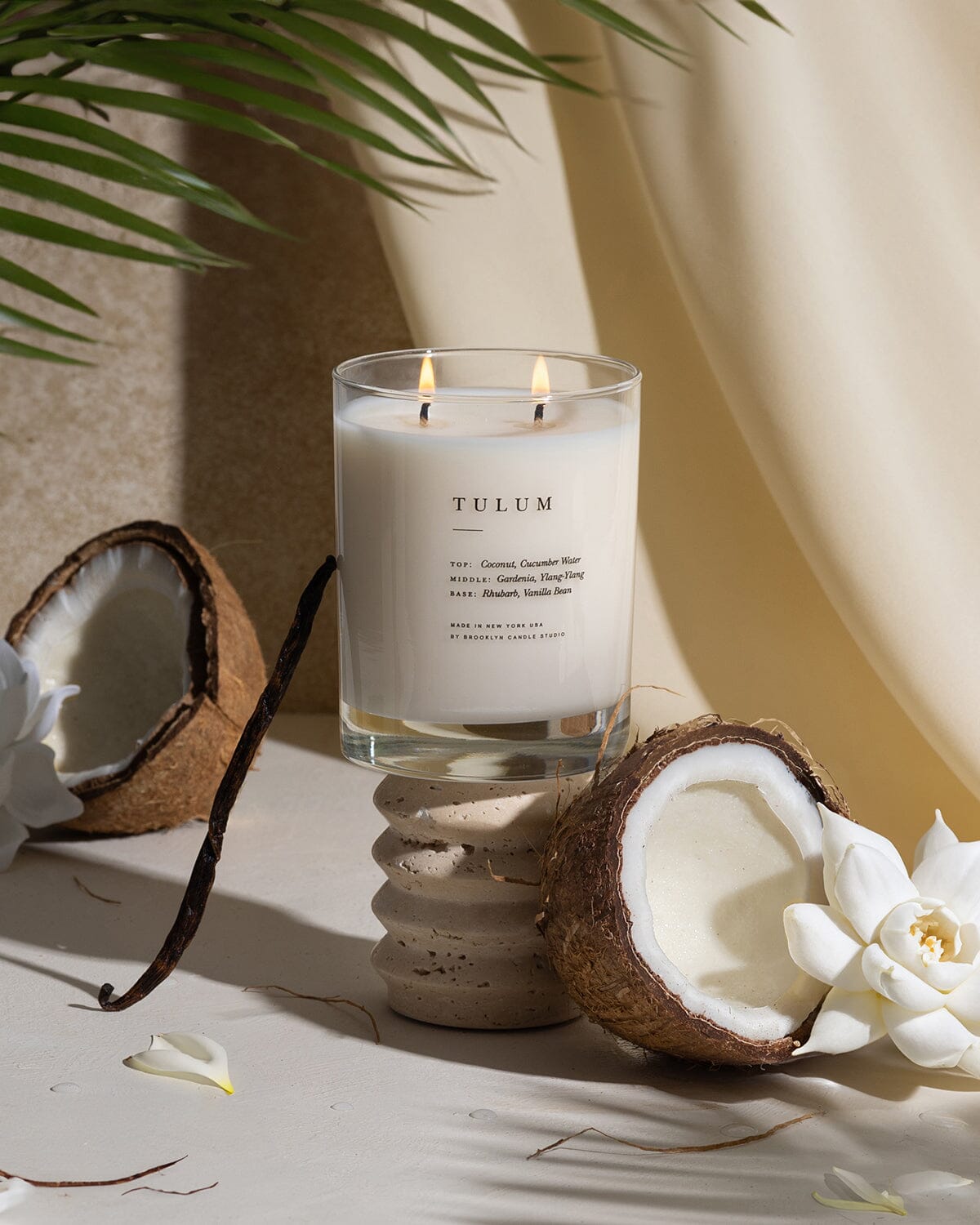 Tulum Classic 2-Wick Candle Escapist Collection Brooklyn Candle Studio 