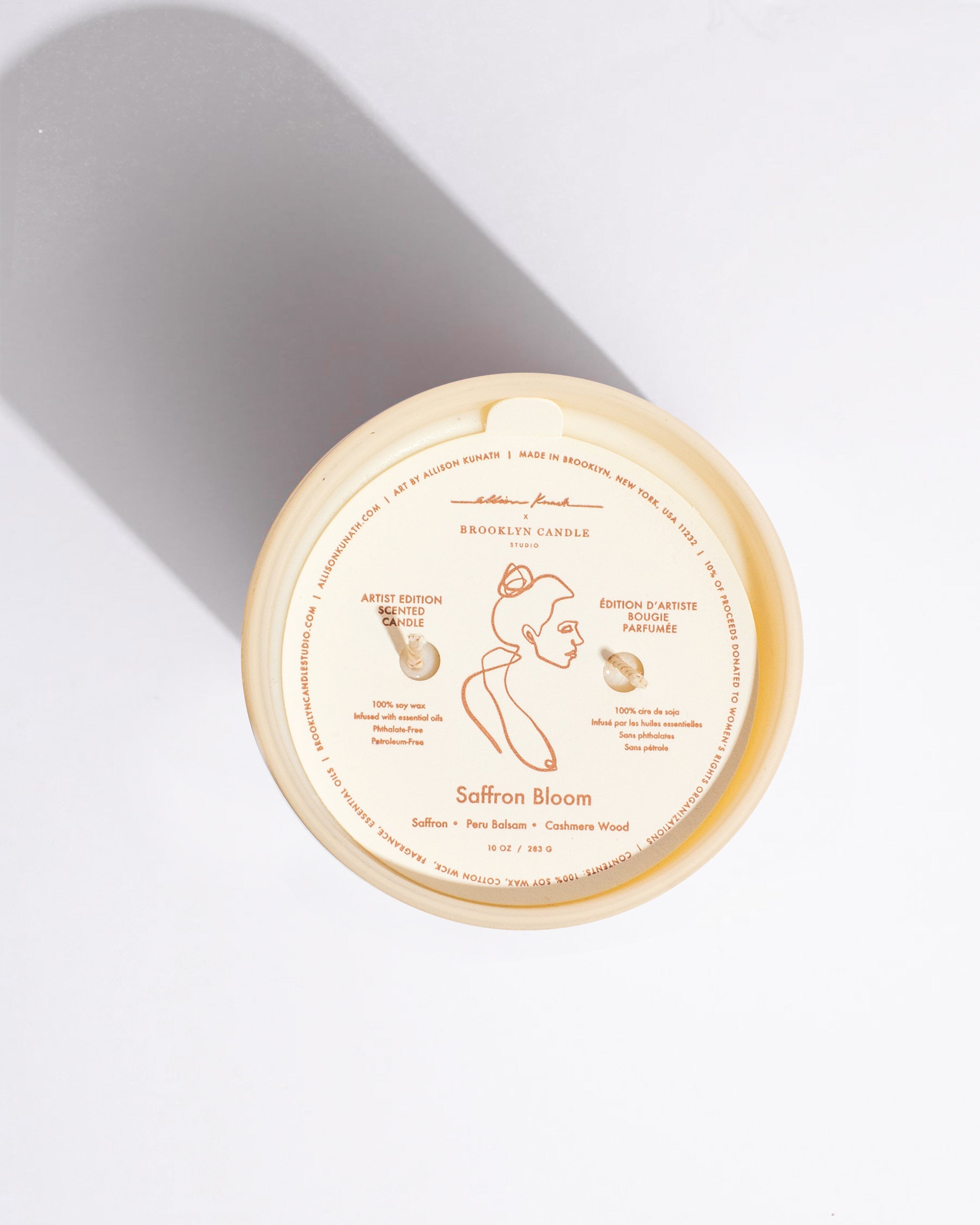 Saffron Bloom - Allison Kunath Artist Edition Candle Allison Kunath Brooklyn Candle Studio 
